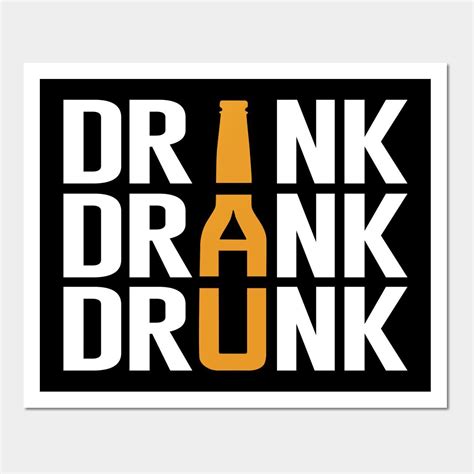 Drink, Drank, Drunk: Wall Art Print | Funny laptop stickers, Graphic ...