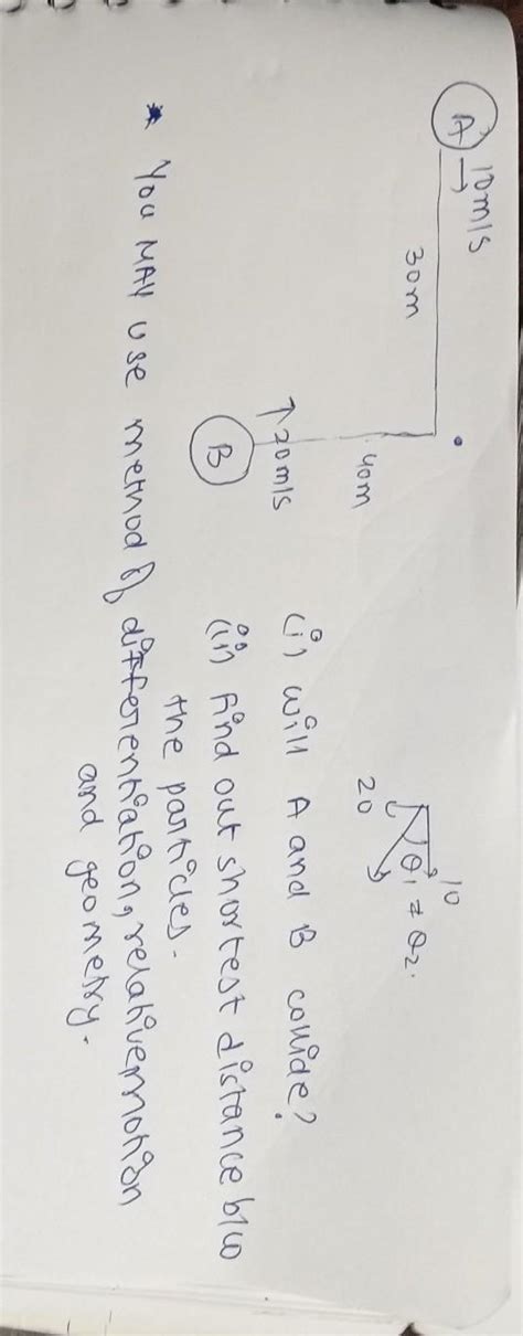Ball A is moving with a velocity of 10 m/s in x direction and Ball B is ...
