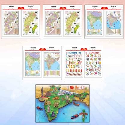 GIANT INDIA COLOURING POSTER, 2 IN 1 CHATTISGARH POLITICAL AND PHYSICAL ...