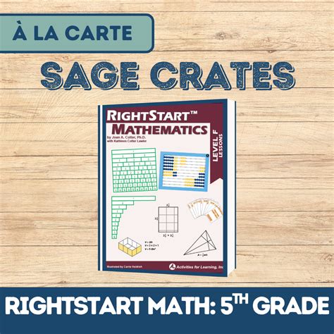 RightStart Math: 5th Grade - Sage Oak Charter Schools