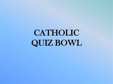 Quiz bowl questions round 9 10 & 11 | PPTX