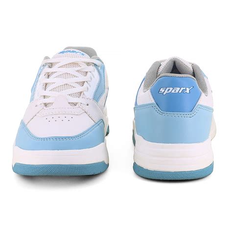 Buy Pearl White Ice Blue Sneakers for Ladies SL 9081 Online at best ...