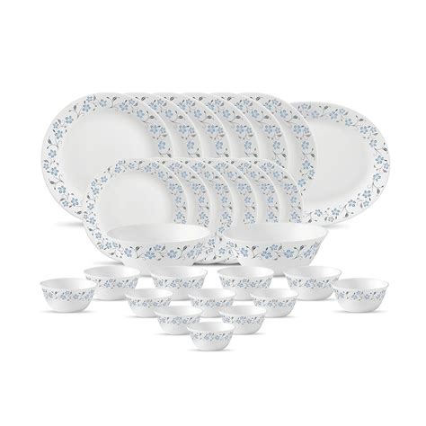 La Opala Diva, Ivory Collection, Opal Glass Dinner Set 27 pcs, Grace ...