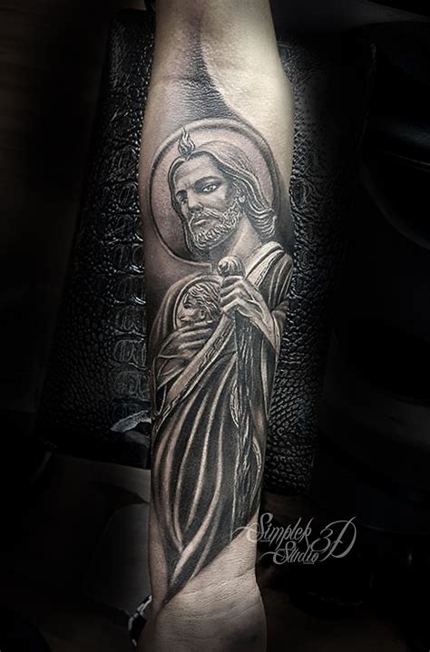 San Judas Tadeo Tattoo En La Mano