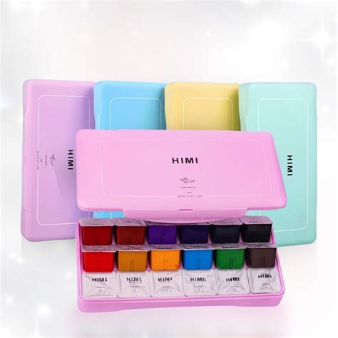 HIMI - Gouache Paints - 30 ml Jelly Cups x 18 Colours Set - MIYA HIMI