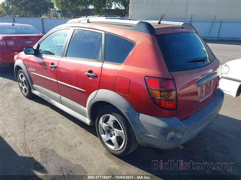 Report 5Y2SL65847Z412090 PONTIAC VIBE 2007 Red Gasoline - price and damage history