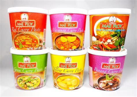 Mae Ploy Authentic Thai Curry Paste 14 Oz. Tub Variety Flavors Thai ...