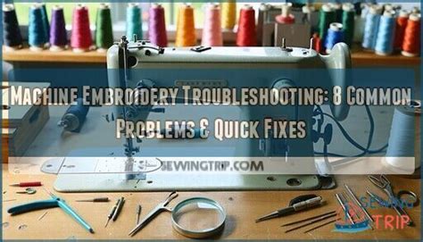 Image result for Troubleshooting Using Metallic Embroidery