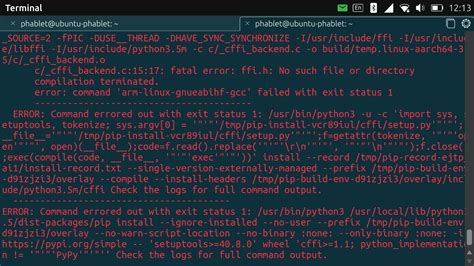 Fatal Error: Python.h: No Such File Or Directory