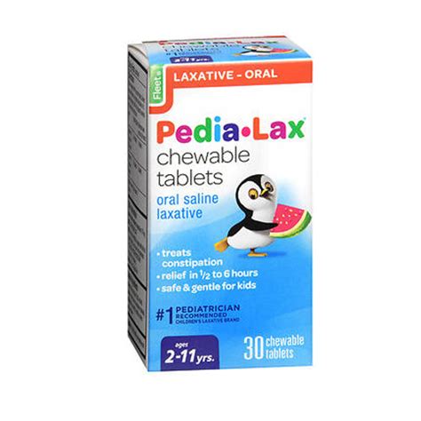 Buy Fleet Pedia Lax Saline Laxative Chewable Tablets Watermelon ...