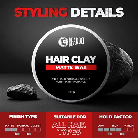 Beardo Hair Clay Wax for Men – Strong Hold & Matte Finish – Beardo India