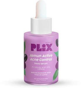 The Plant Fix Plix 2% Salicylic Acid Jamun Acne Control Dewy Serum for ...