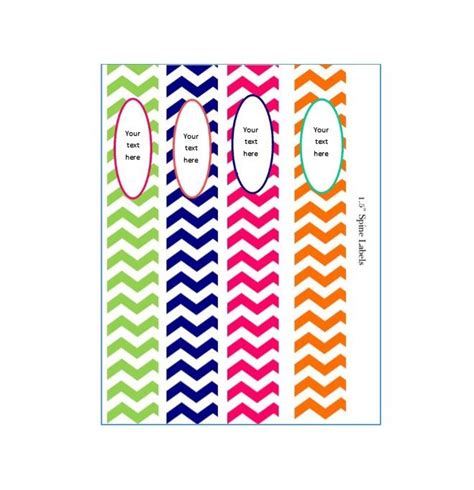binder cover spine template