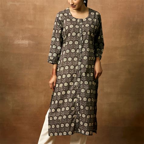 Shop Printed Pure Cotton Kurta 4147 Online - Women Plus