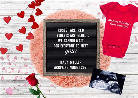 Valentine's Day Pregnancy Announcement (DIGITAL) - Etsy