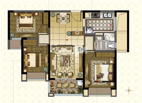 现代二居室98平米5.1万-阳光上东装修案例-北京房天下家居装修网