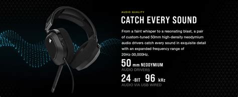 Corsair HS80 RGB Wired USB Premium Gaming On Ear Headphones with Dolby ...