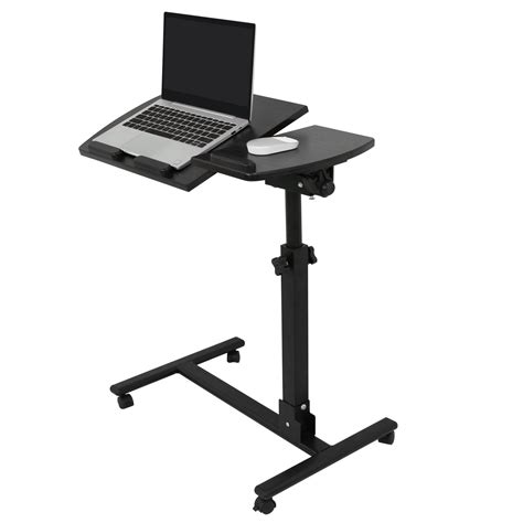 Buy SUPER DEAL Angle & Height Adjustable Rolling Table Desk Laptop ...