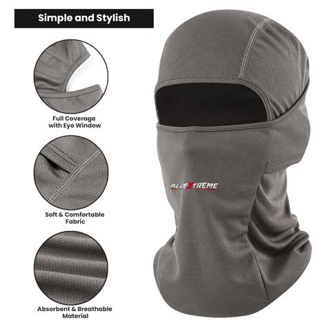 Allextreme Arm Sleeves and Balaclava Combo Hand UV Protection Cover ...