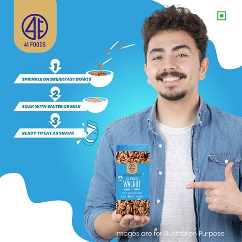 41 Foods 100 % Premium Healthy Dry Fruits - Walnut - Kernels (Kashmiri ...