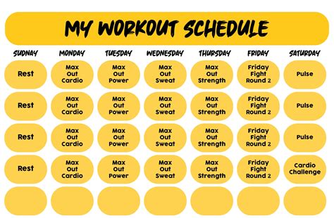 Insanity Max 30 Workout Schedule Excel | EOUA Blog