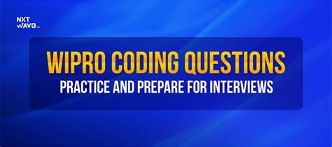Image result for Wipro Coding Questions