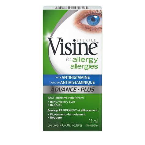 Visine Advance with Antihistamine Allergy Eye Drops, 15 mL - Walmart.ca