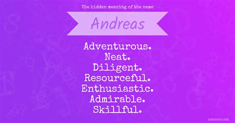 The hidden meaning of the name Andreas | Namious