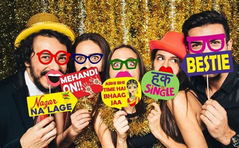 Party Propz Wedding Props for Bride - 27 Pcs Haldi Props for Bride and ...