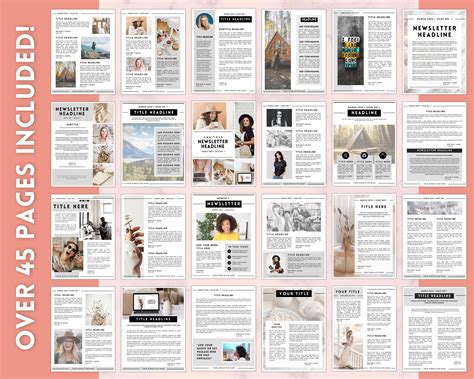 EDITABLE Newsletter Template, 45+ Canva Templates, Monthly, Real Estate ...