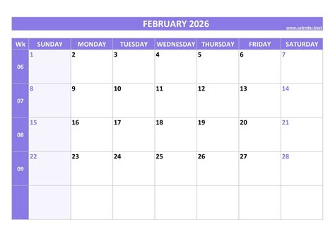 Februar 2026 Kalender 24+ February 2026 Quote Calendars - MedienHome.de