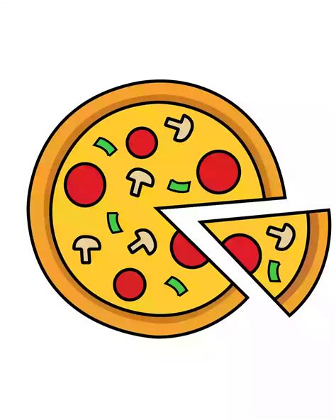 How To Draw A Pizza Really Easy Drawing Tutorial Images And Photos ...