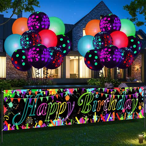 Outdoor Glow Party Ideas