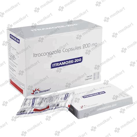 ITRAMORE 200MG CAPSULE 4'S, Price, Composition & Generic Alternatives ...