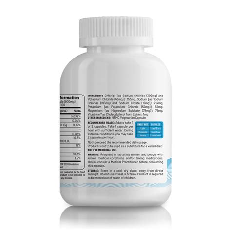 Unived Salt Capsules – Electrolyte Support for Hydration & Endurance