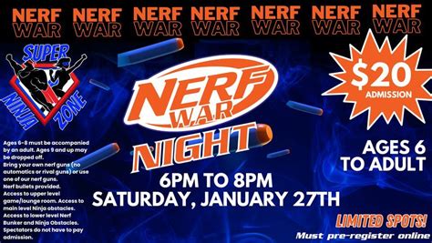 NERF WAR NIGHT, 69 Graham Rd, Cuyahoga Falls, OH, 27 January 2024 ...