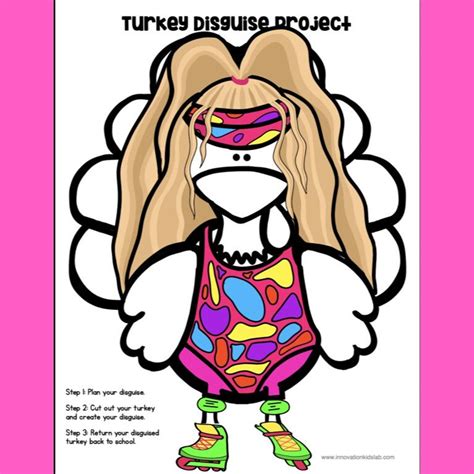 Disguise a Turkey-rollerblading Disguise - Etsy
