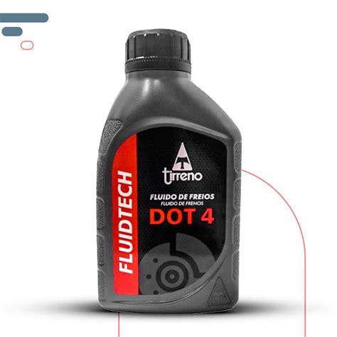 Oleo De Freio Fluido Dot 4 Original Tirreno 500 ml Fluidtech | Shopee Brasil