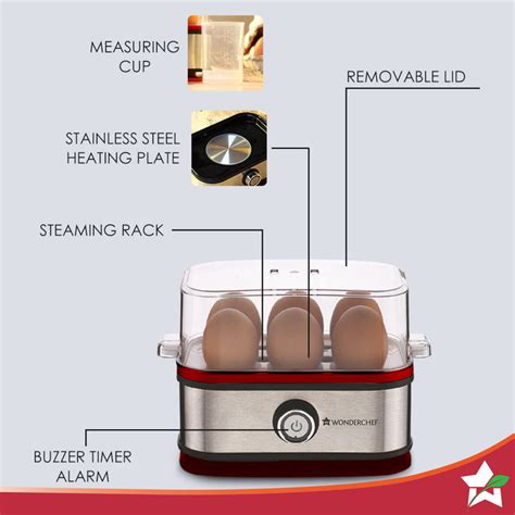 Wonderchef Crimson Edge Egg Boiler | Easy Quick Egg Cooking