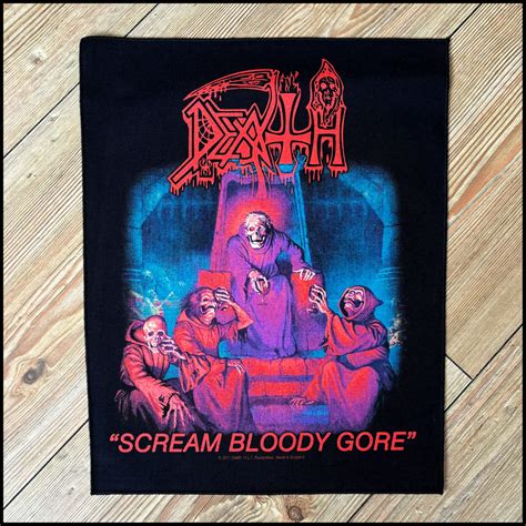 Official DEATH: SCREAM BLOODY GORE large back patch – CultNeverDies