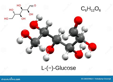 Glucose Molecule Model Linear
