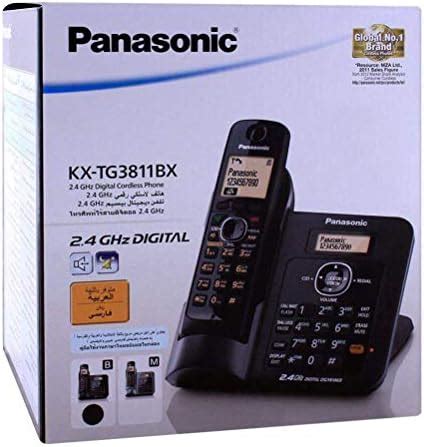 Panasonic Single Line 2.4GHz KX-TG3811BX Digital Cordless Telephone ...