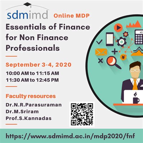 MDP on Finance for Non-Finance Professionals | SDMIMD