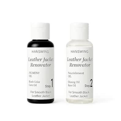 HANSWING Leather Jacket Polish Renovator Black Color Polish Kit ...