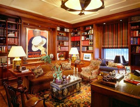 Traditional Home Library Design 的图像结果