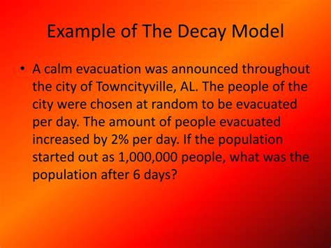 Exponential Decay Model Example 的图像结果