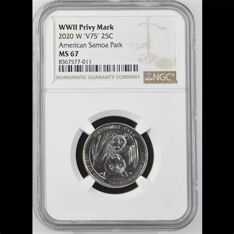 2020-W Washington America the Beautiful Quarters Clad NGC MS-67 W ...