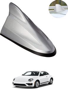 MATIES Car Shark Fin Antenna Roof Aerial Base Am/Fm Signal Silver For ...