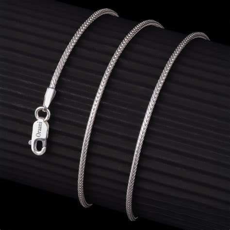 Sterling Silver Fox Chain | For Men & Women | Latest Design - Oraani