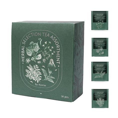 Amazon.com: ACORUS Herbal Selection Tea Set, Natural Herbal Tea Variety ...